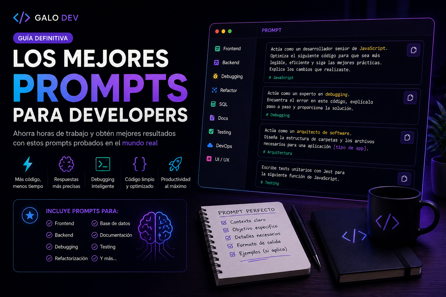 Los mejores prompts para developers.
