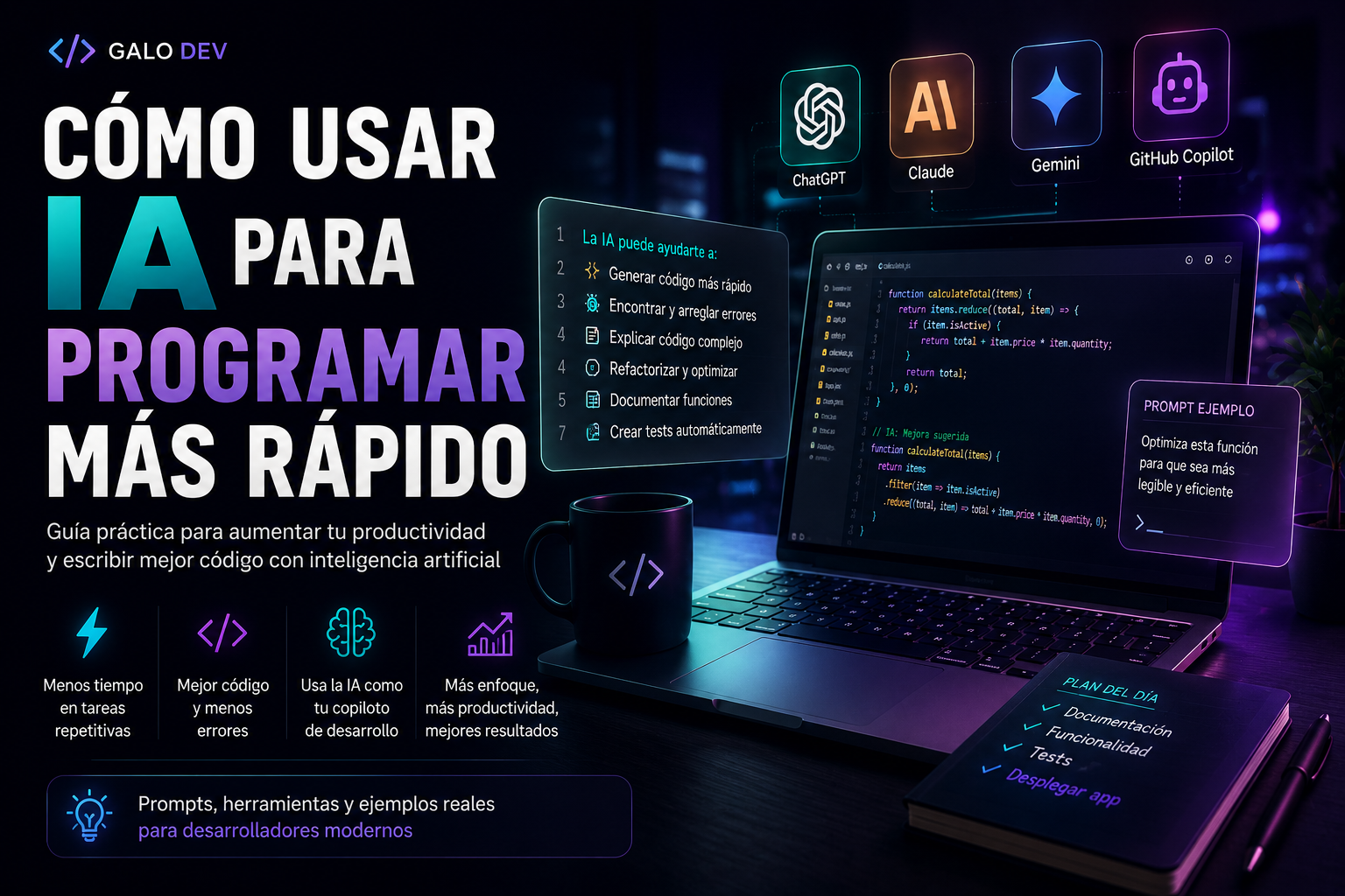 Cómo programar más rápido con IA en 2026.